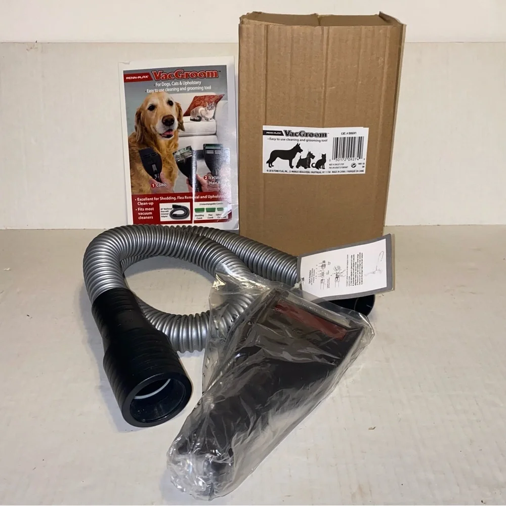 Penn-Plax VacGroom for Dogs Cats & Upholstery Easy to Use Cleaning & Grooming